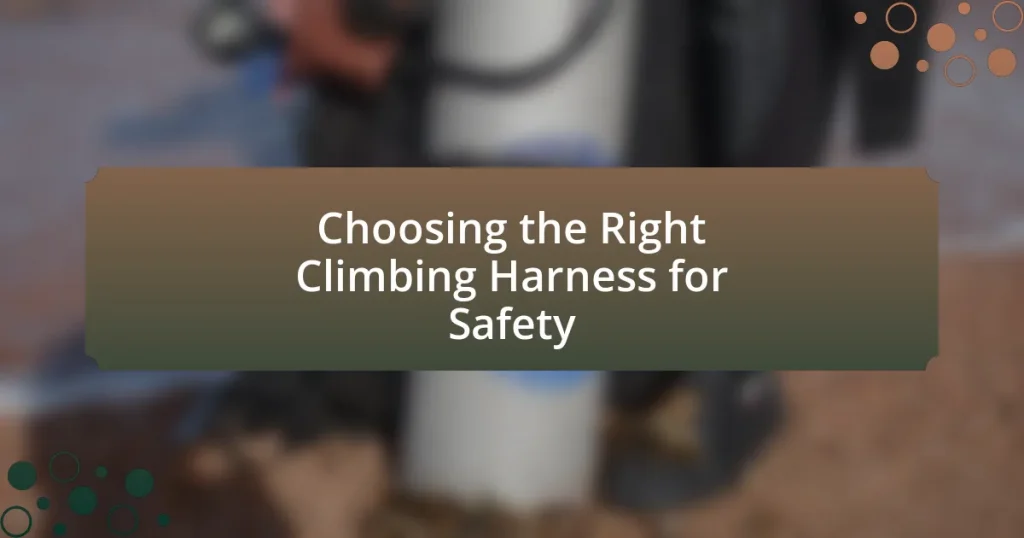 Choosing the Right Climbing Harness for Safety