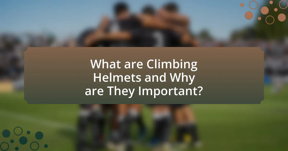 What are Climbing Helmets and Why are They Important?