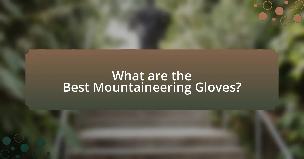 What are the Best Mountaineering Gloves?