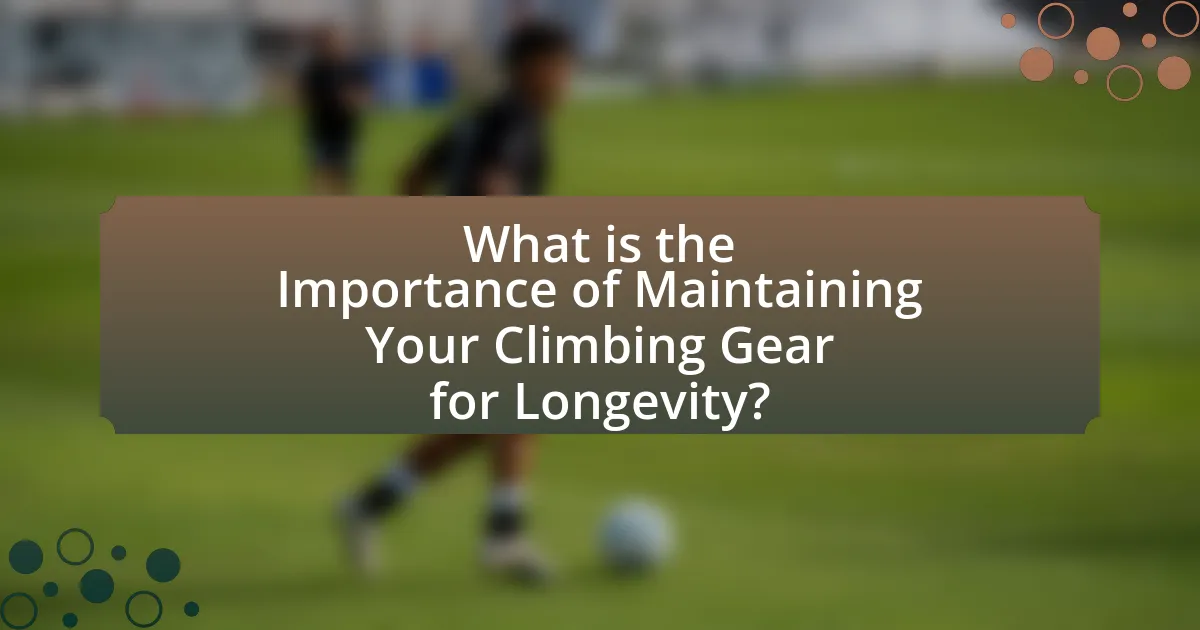 What is the Importance of Maintaining Your Climbing Gear for Longevity?